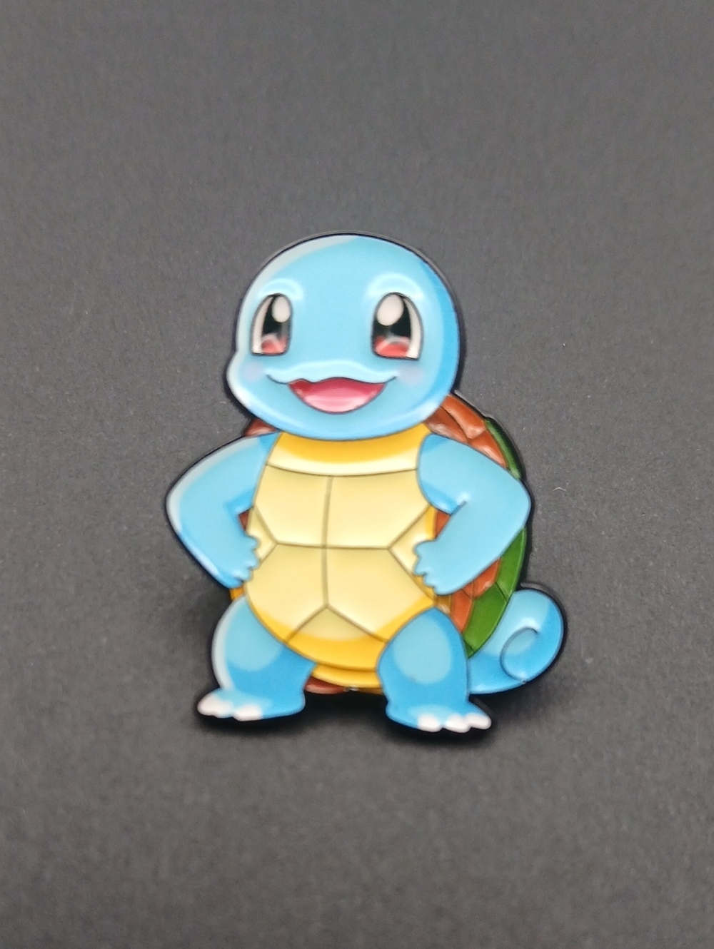 Pokemon Squirtle Enamel Brooch – Blue, Yellow, Green